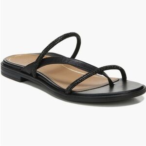 Vionic Black & Crystal Prism Sandals 6
